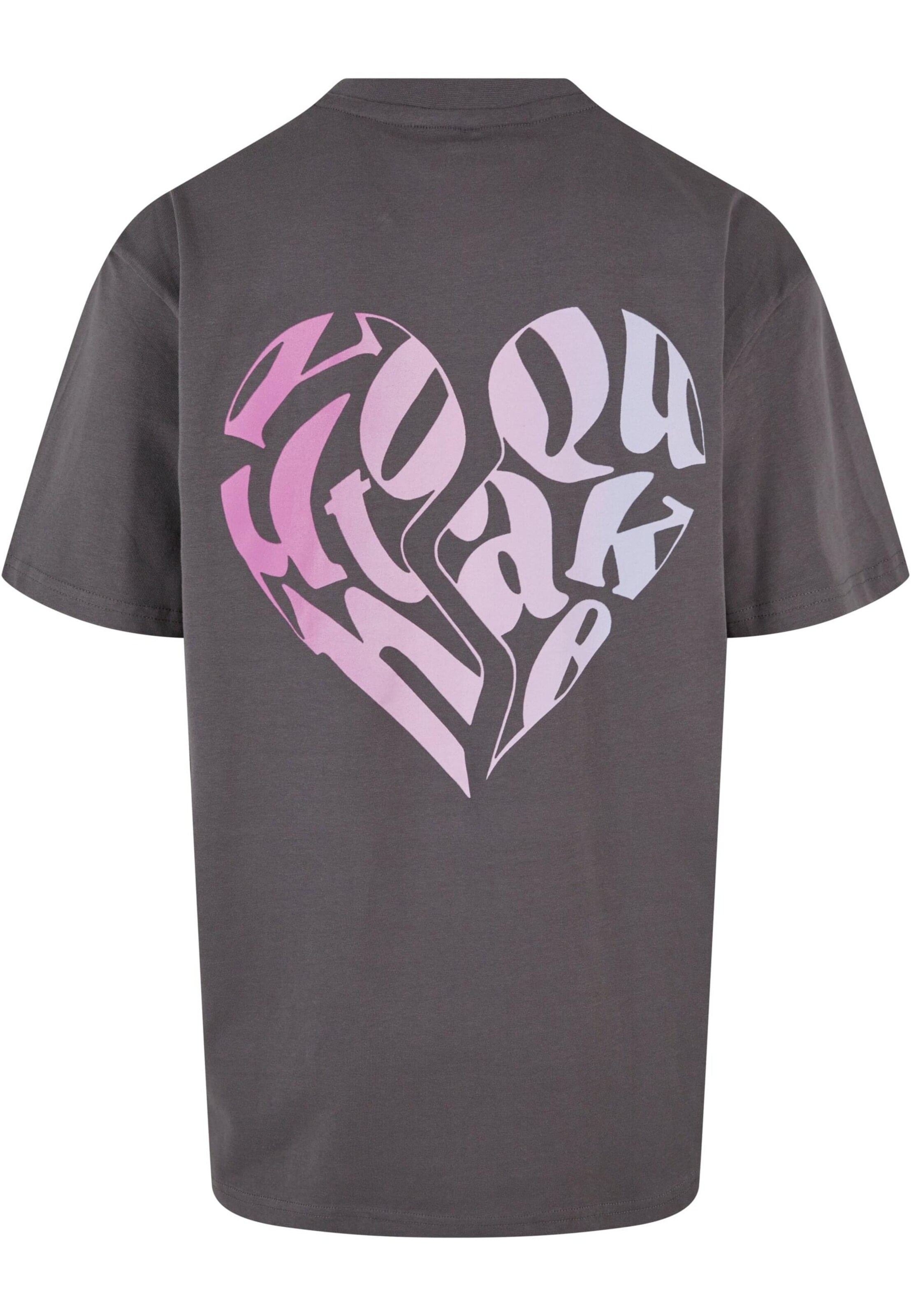 pelēks Lost Youth T-Krekls 'Heart'