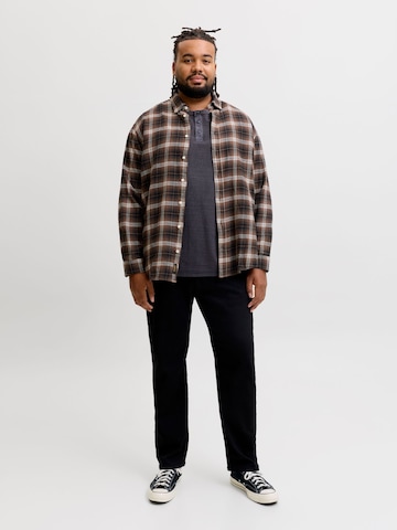 Jack & Jones Plus Comfort Fit Hemd 'JJEField' in Schwarz