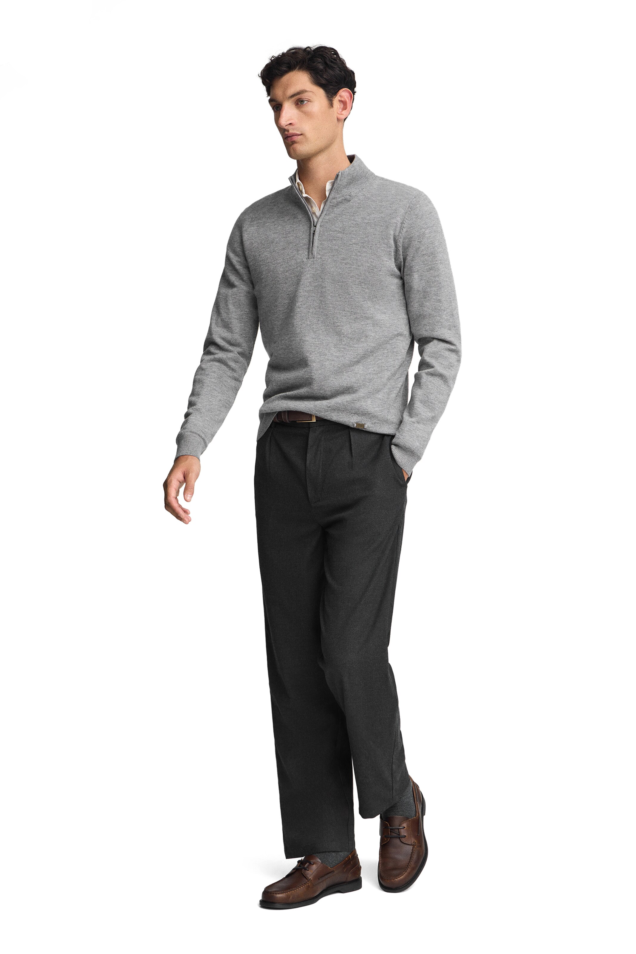 Polo Club Pullover in Grau