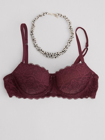 INTIMISSIMI Balconette Bra 'Sofia' in Red