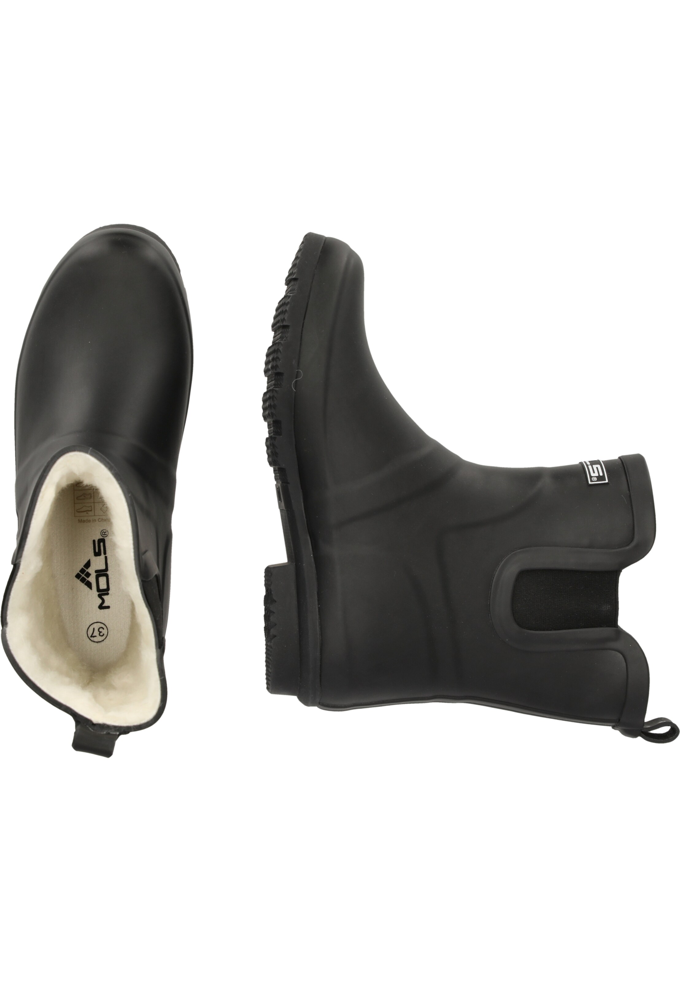 Mols Regenlaarzen 'Tara' in Zwart