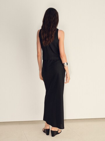 MANGO Suit vest 'LAGUNA' in Black