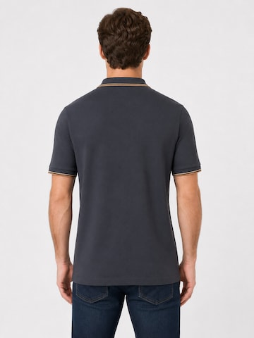Boxeur des Rues Shirt 'Herren Poloshirt Boxeur des Rues aus Piqué-Baumwolle, Anthrazitgrau, Orange Akzente' in Grey