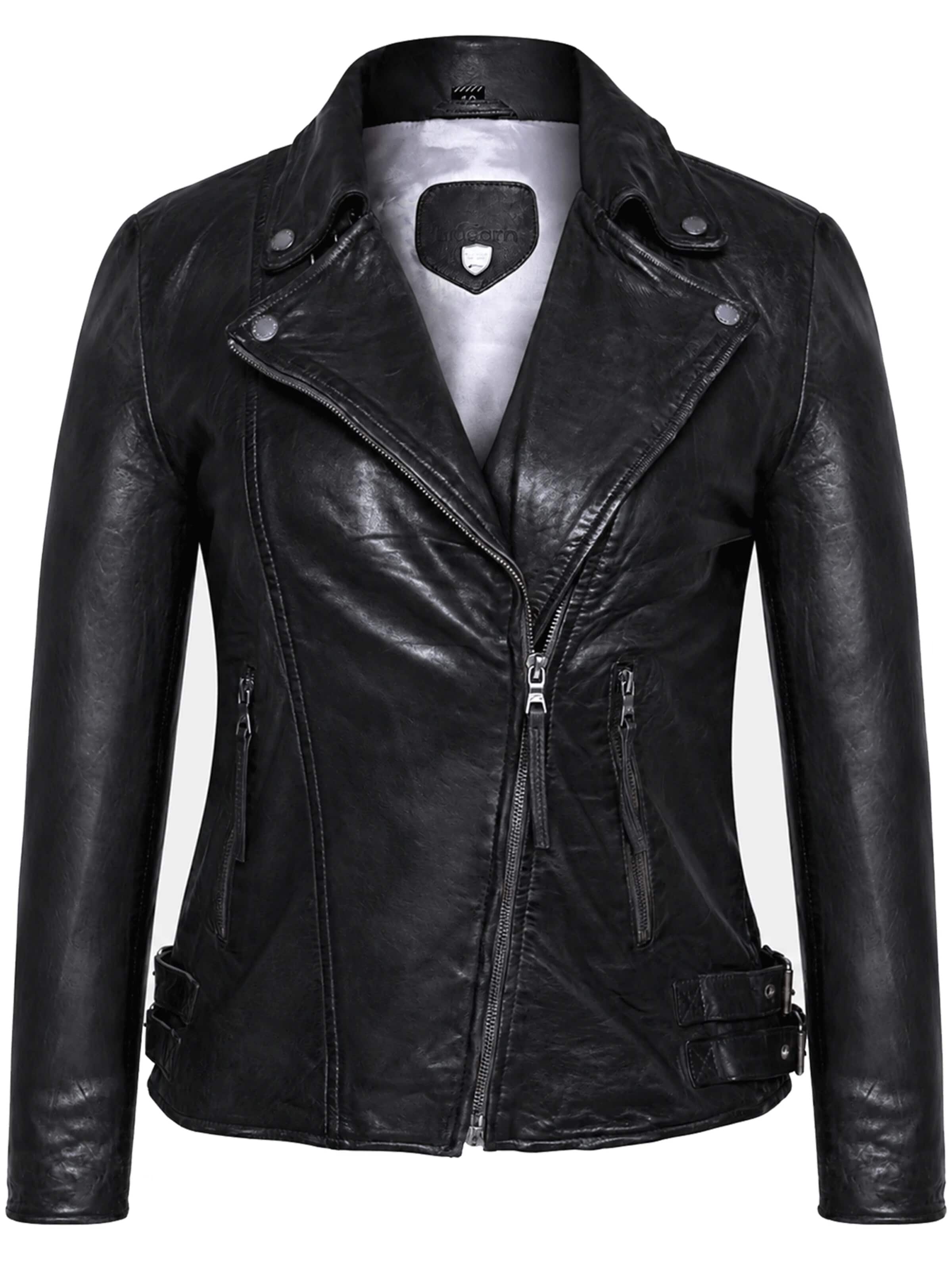 Agamaa Between-season jacket 'Alva' in Black: front