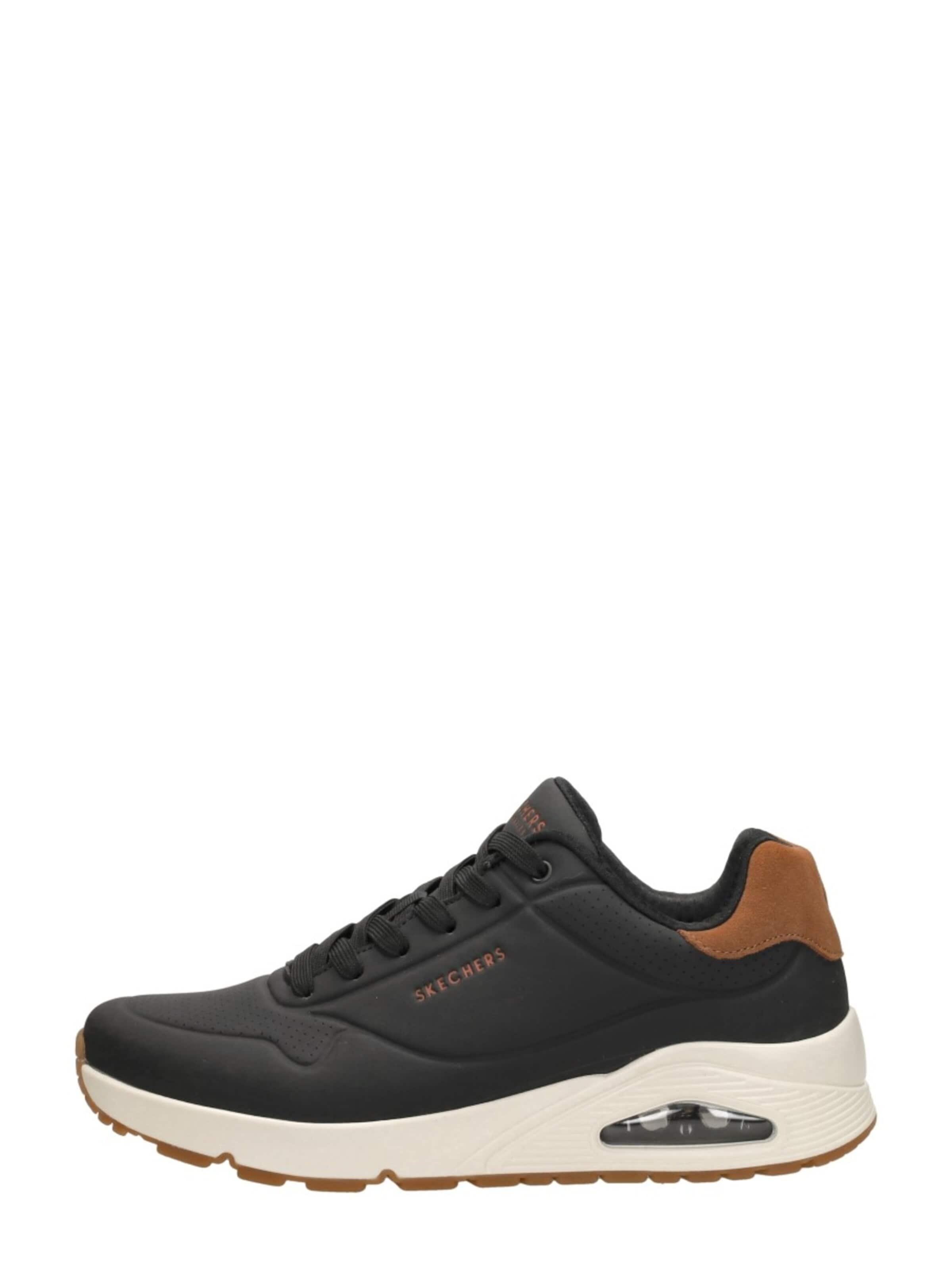 SKECHERS Platform trainers 'Uno - Suited On Air' in Black: front