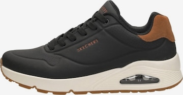 SKECHERS Platform trainers 'Uno - Suited On Air' in Black: front