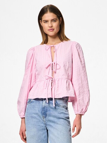 PIECES Blouse 'PCAgnete' in Pink: front