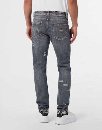 Philipp Plein Slimfit Jeans in Blauw