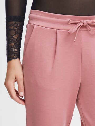 ICHI - Slimfit Pantalón 'Kate' en rosa