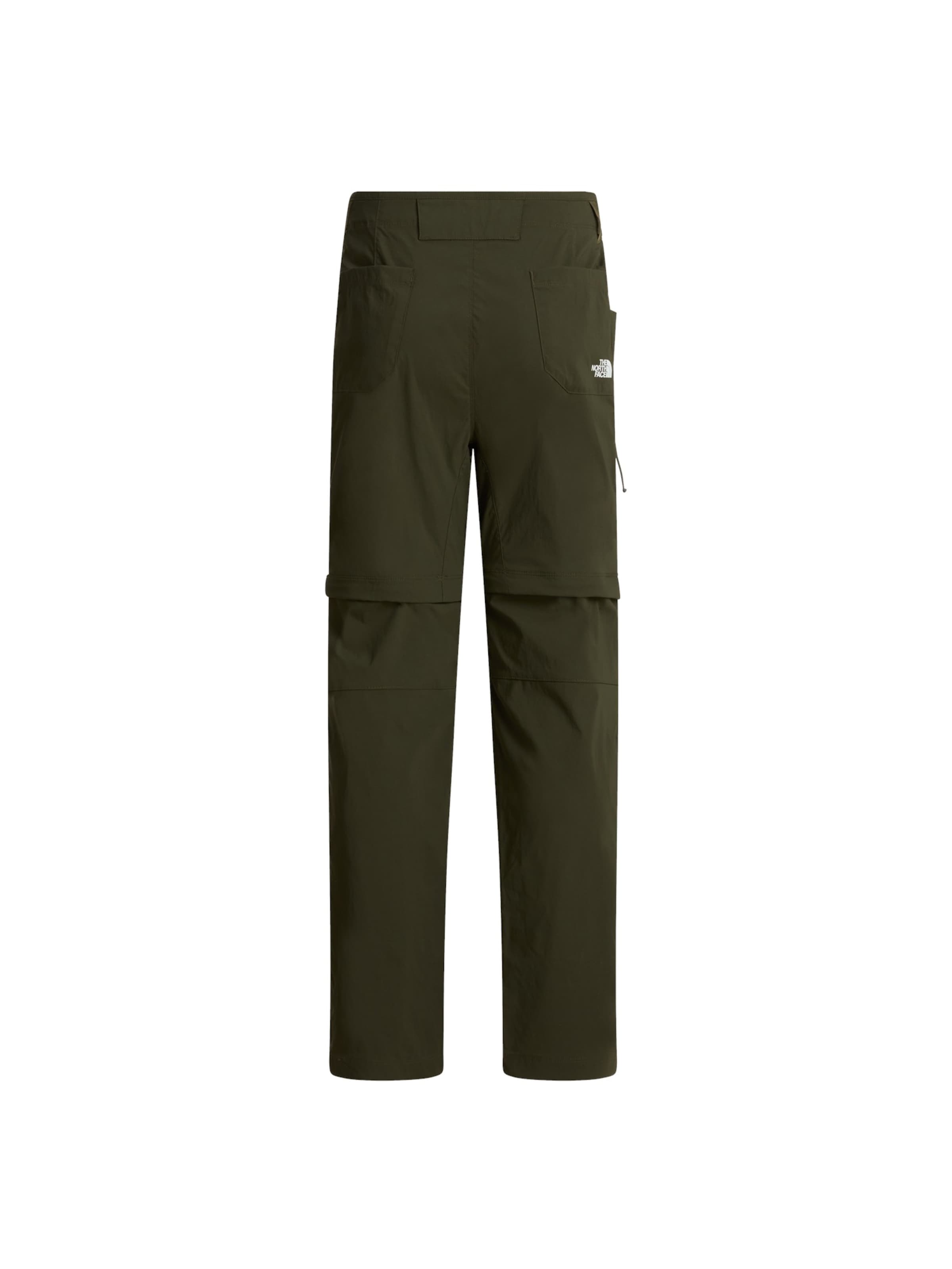 Regular Pantaloni 'W EXPLORATION REG STRAIGHT CONVERTIBLE P' de la THE NORTH FACE pe verde