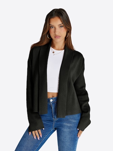 Geacă tricotată de la Imily Bela pe negru: față