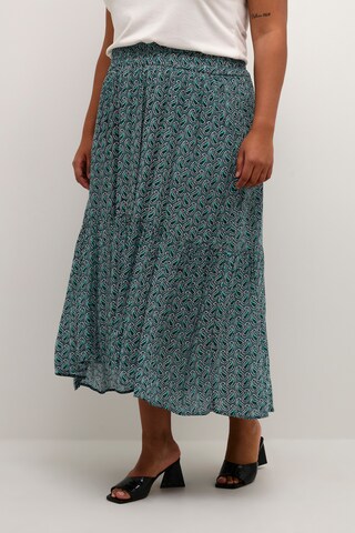 KAFFE CURVE Skirt 'Marca' in Green: front