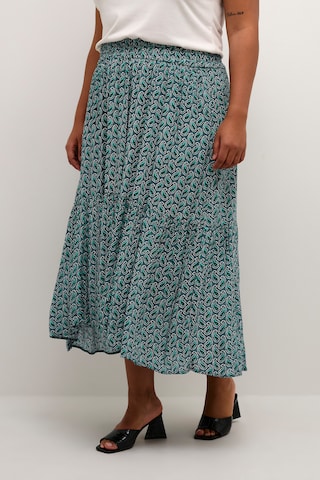 KAFFE CURVE Skirt 'Marca' in Green: front