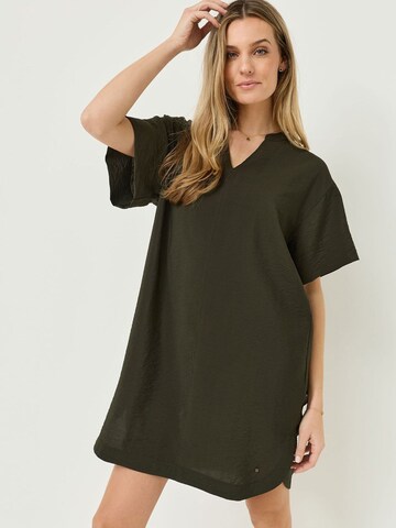 Tamaris Jurk in Groen: voorkant