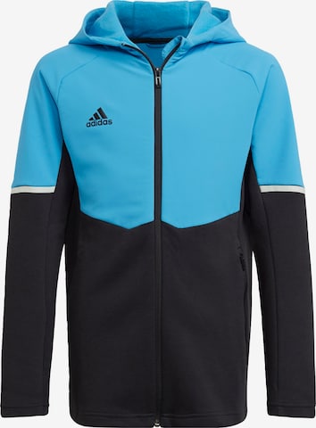 ADIDAS PERFORMANCE Sportjacke 'Designed for Gameday' in Blau: predná strana