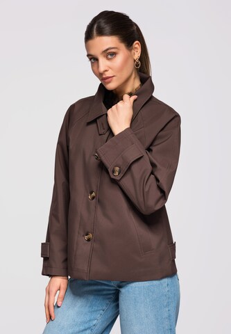 Ombre Between-seasons coat 'OW-COLC-0118' in Brown