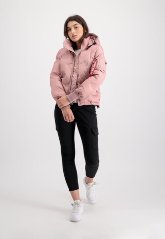 ALPHA INDUSTRIES Zimní bunda – pink