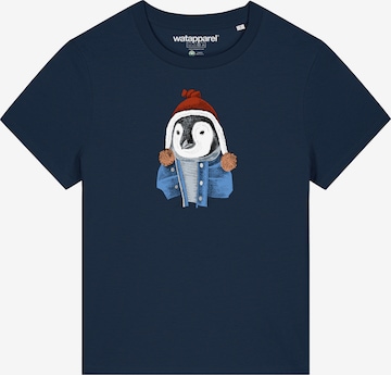 Maglietta ' Pinguin ' di Watapparel in blu: frontale