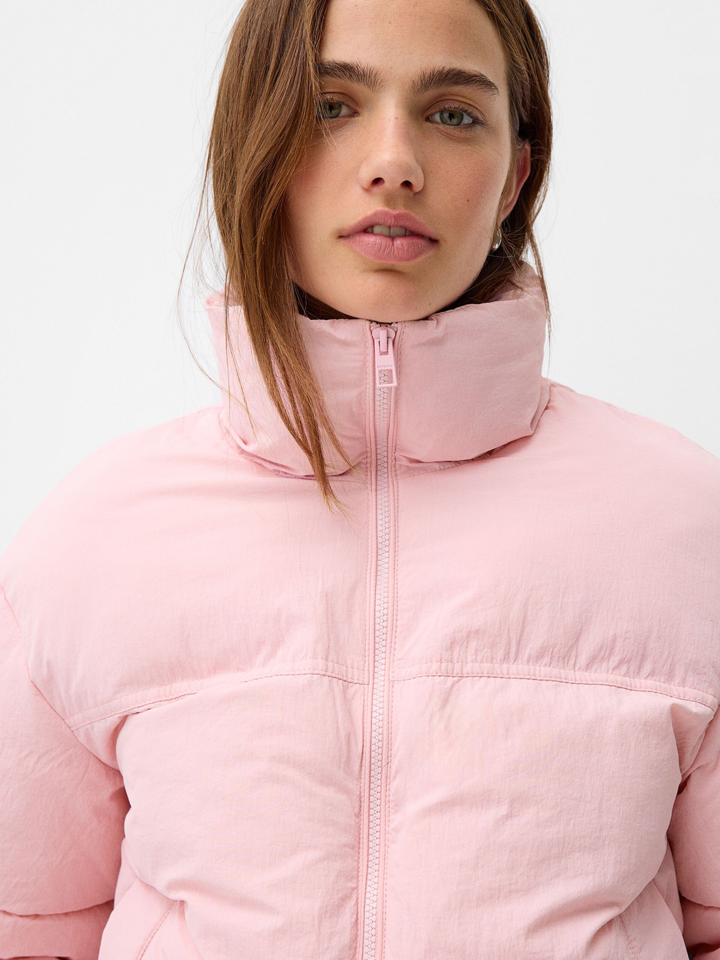 Veste rose bershka sale