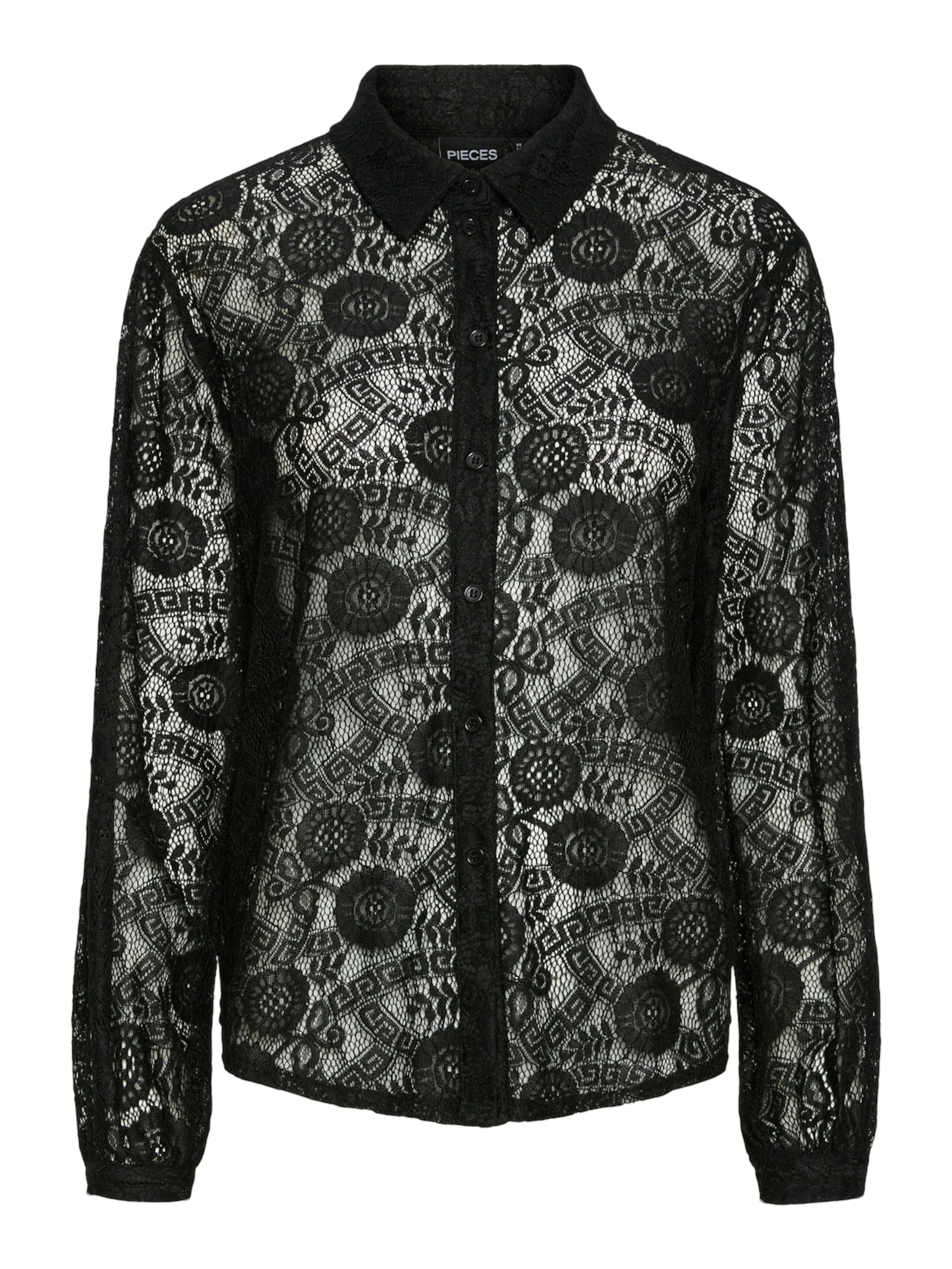 PIECES Блузка 'OLLINE' в Черный: спереди