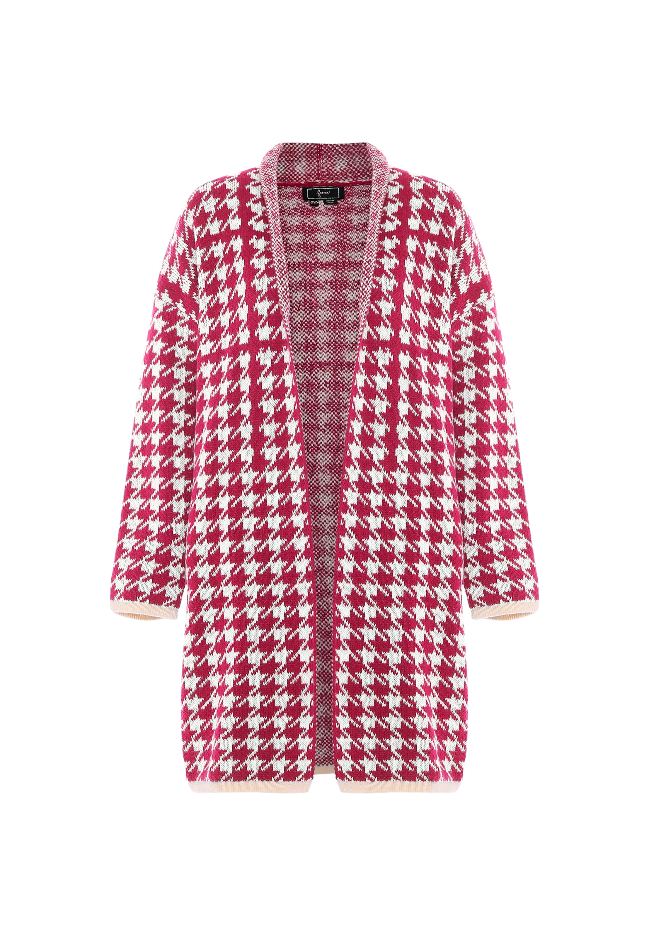 faina Плетена жилетка в розово: отпред