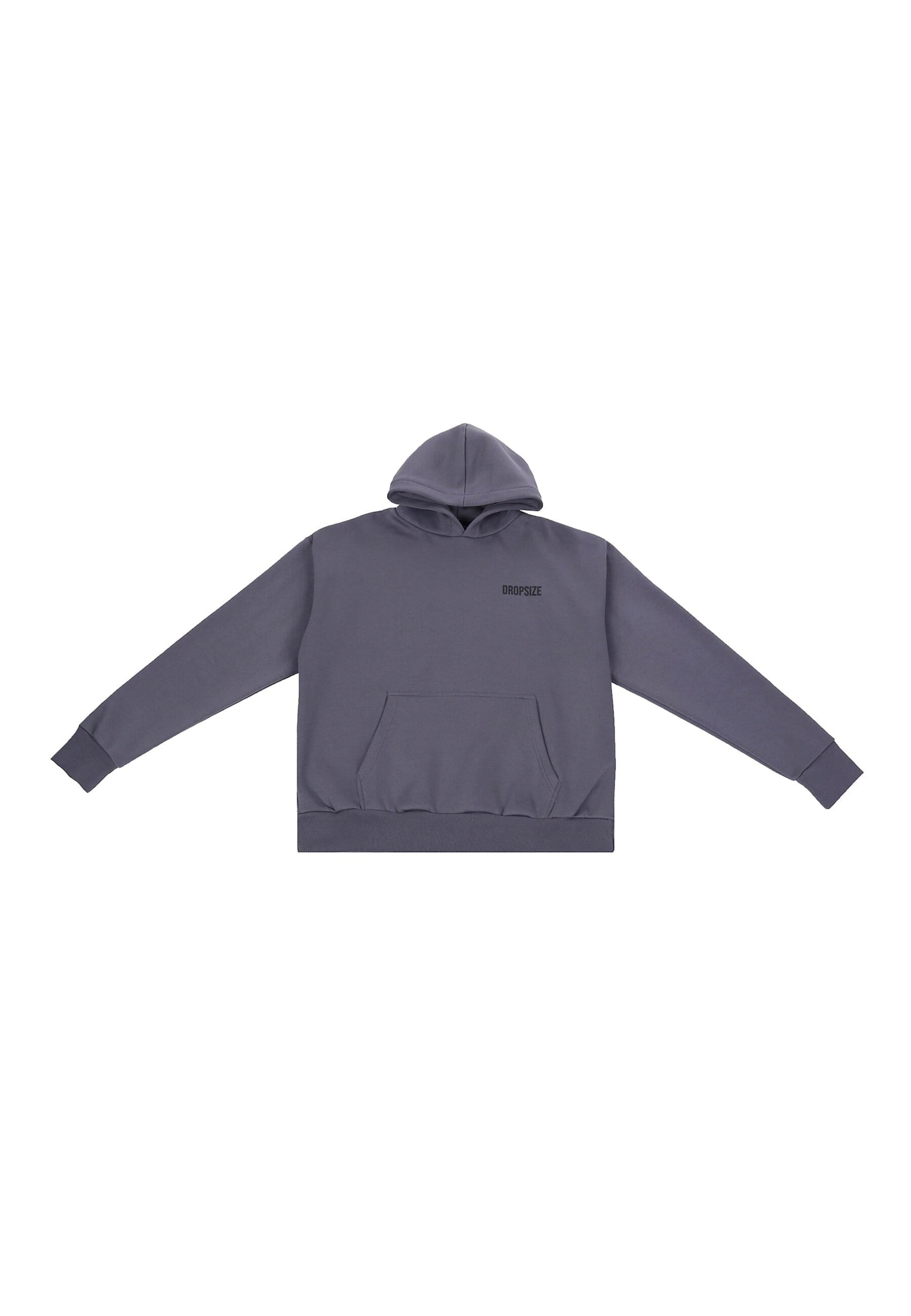 Sweat-shirt 'Hustle Club' Dropsize en gris : devant