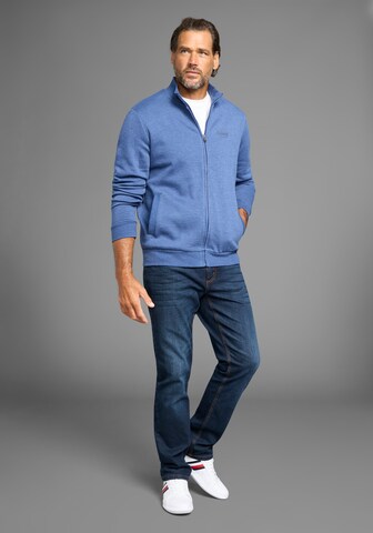 Man's World Zip-Up Hoodie in Blue