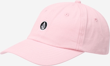 Casquette 'CIRCLE STONE DAD' Volcom en rose : devant