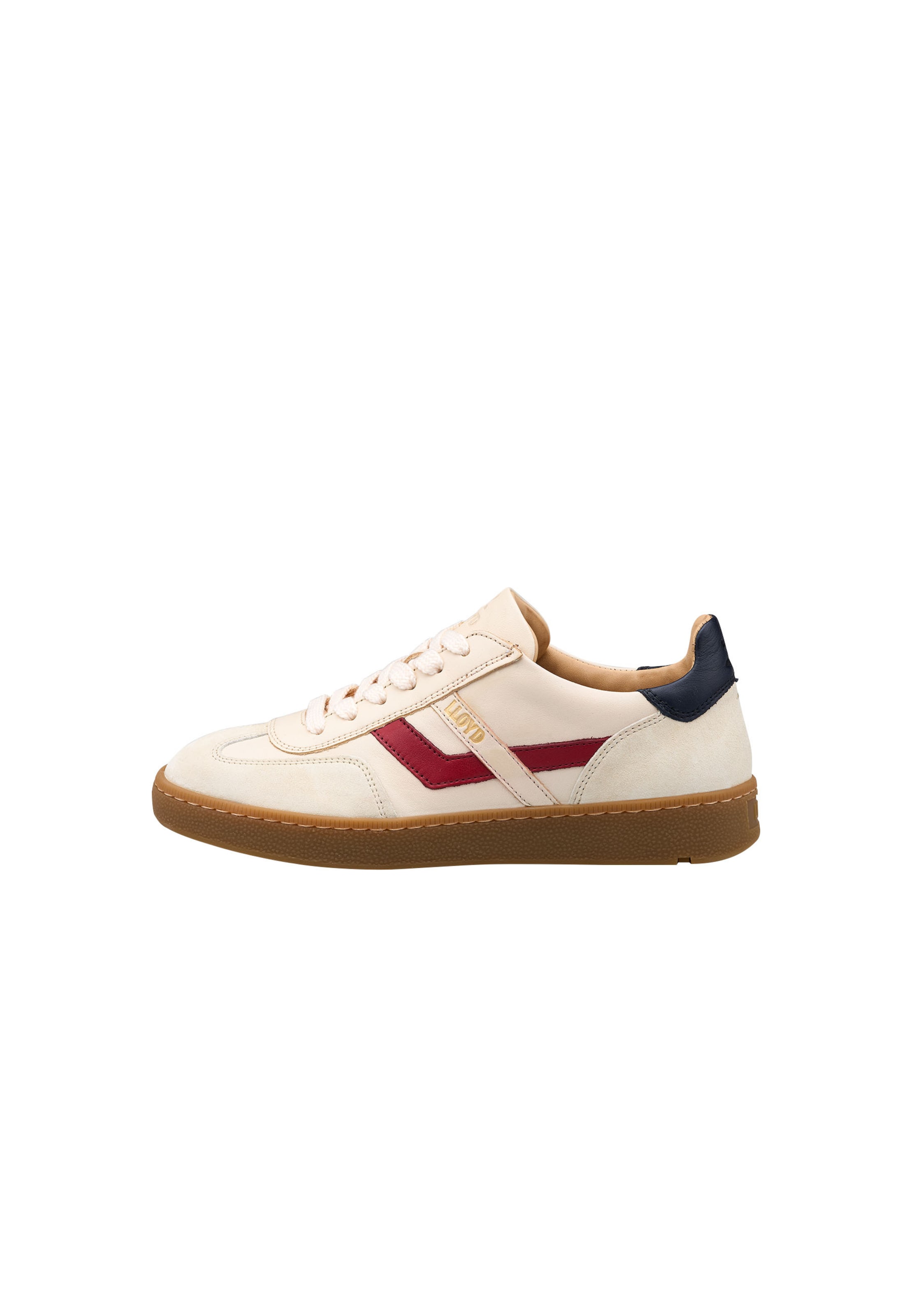 LLOYD Platform trainers in Beige: front