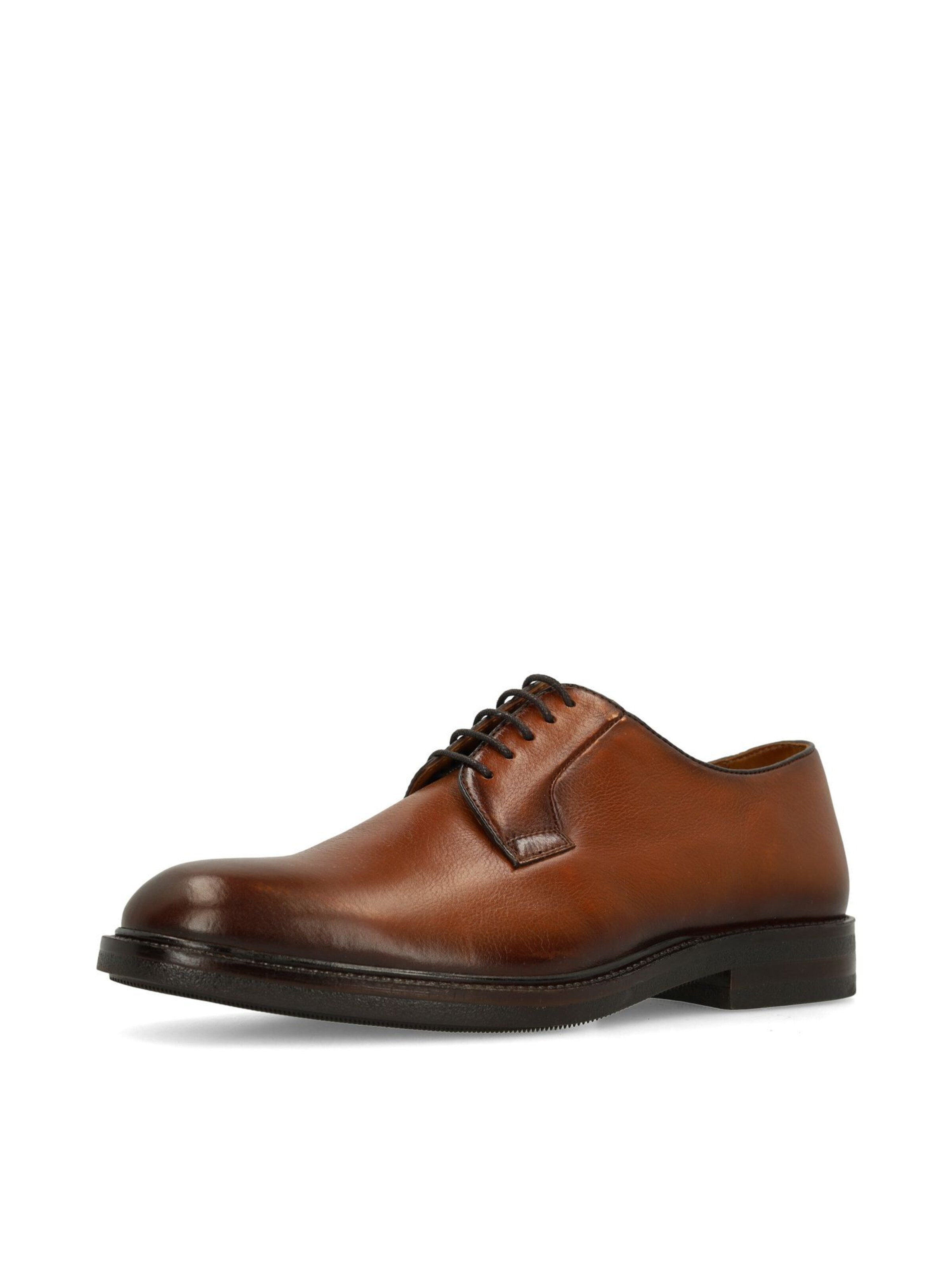 Chaussure à lacets 'Derby' MANFIELD en marron : devant