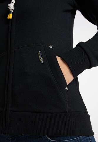 Schmuddelwedda Zip-Up Hoodie in Black