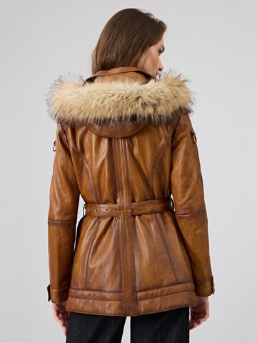 Derimod Between-season jacket 'Donatella' in Brown