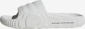 ADIDAS ORIGINALS - Sapato aberto 'Adilette 22' em branco: frente