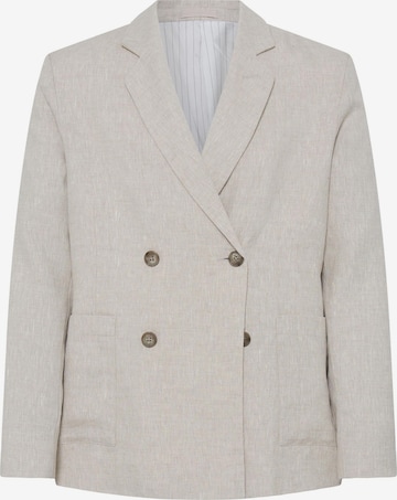 Casual Friday - Ajuste confortable Chaqueta tipo saco para negocios ' CFEdlund Linen ' en beige: frente