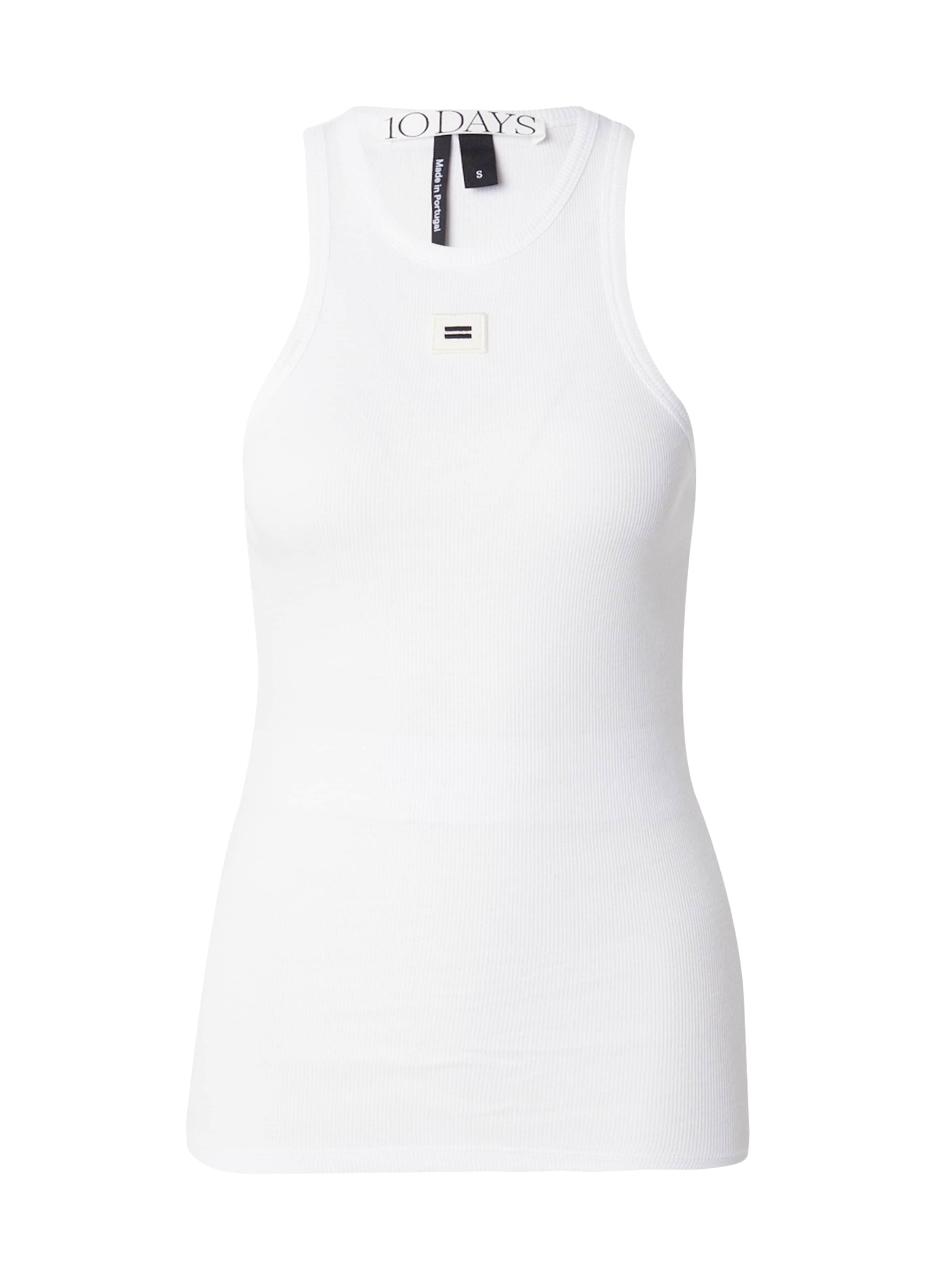 balta 10Days Palaidinė be rankovių: priekis