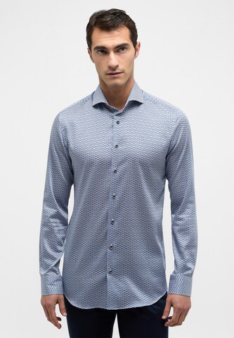 ETERNA Slim fit Button Up Shirt in Blue: front