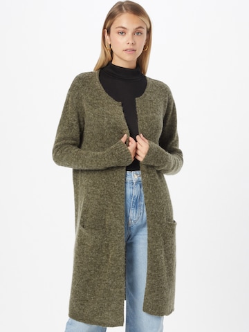 Cardigan 'Astrid' PULZ Jeans en vert : devant