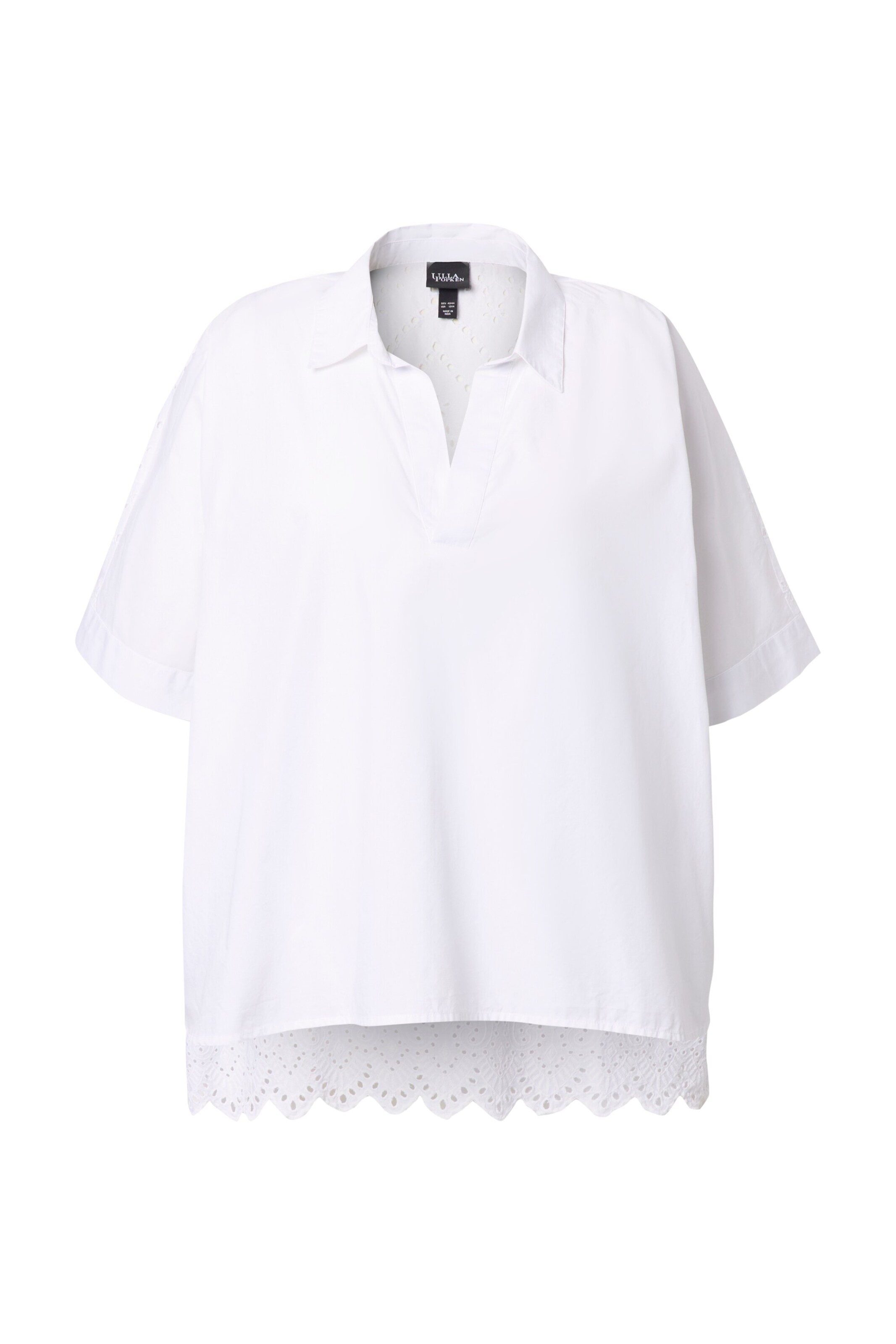 Ulla Popken Blouse in Wit: voorkant