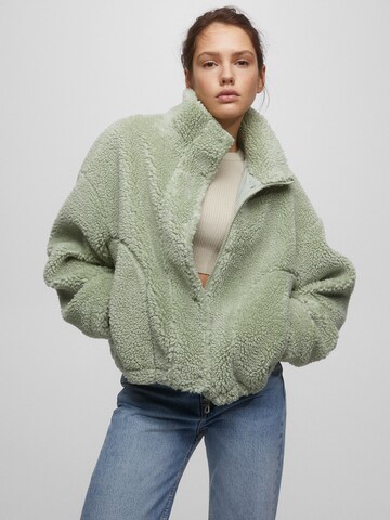 Pull&Bear Between-season jacket in Green: front