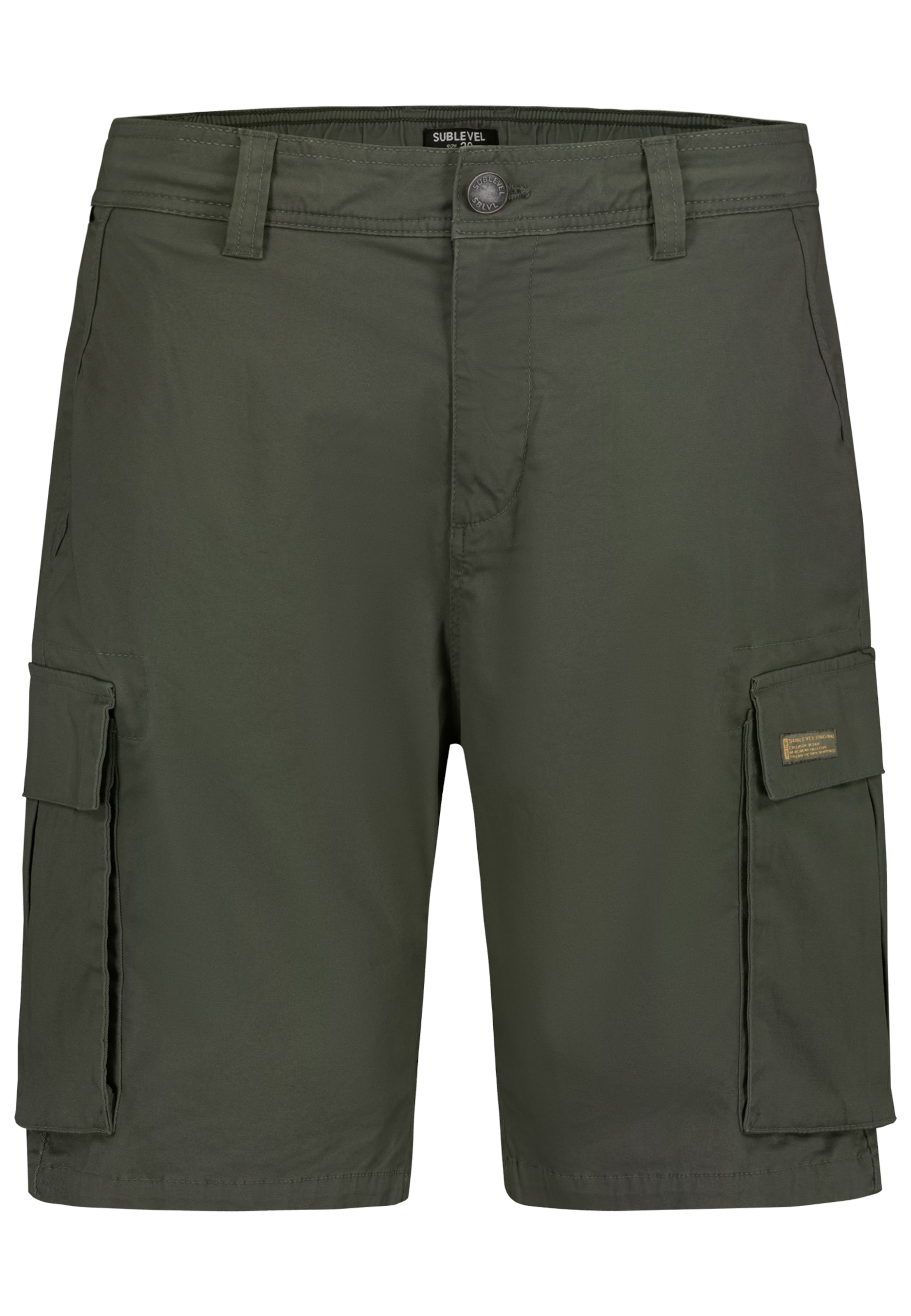 Sublevel Shorts in Grün: Vorderseite