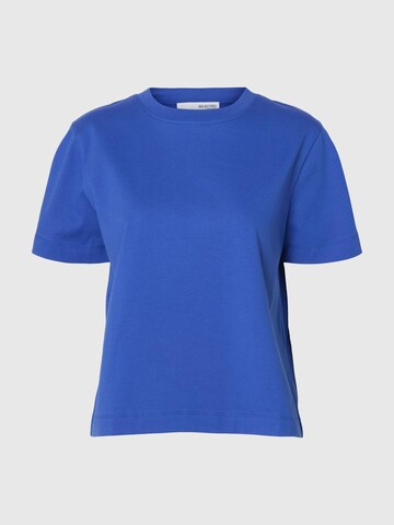SELECTED FEMME Shirt 'SLFEsential' in Blauw: voorkant
