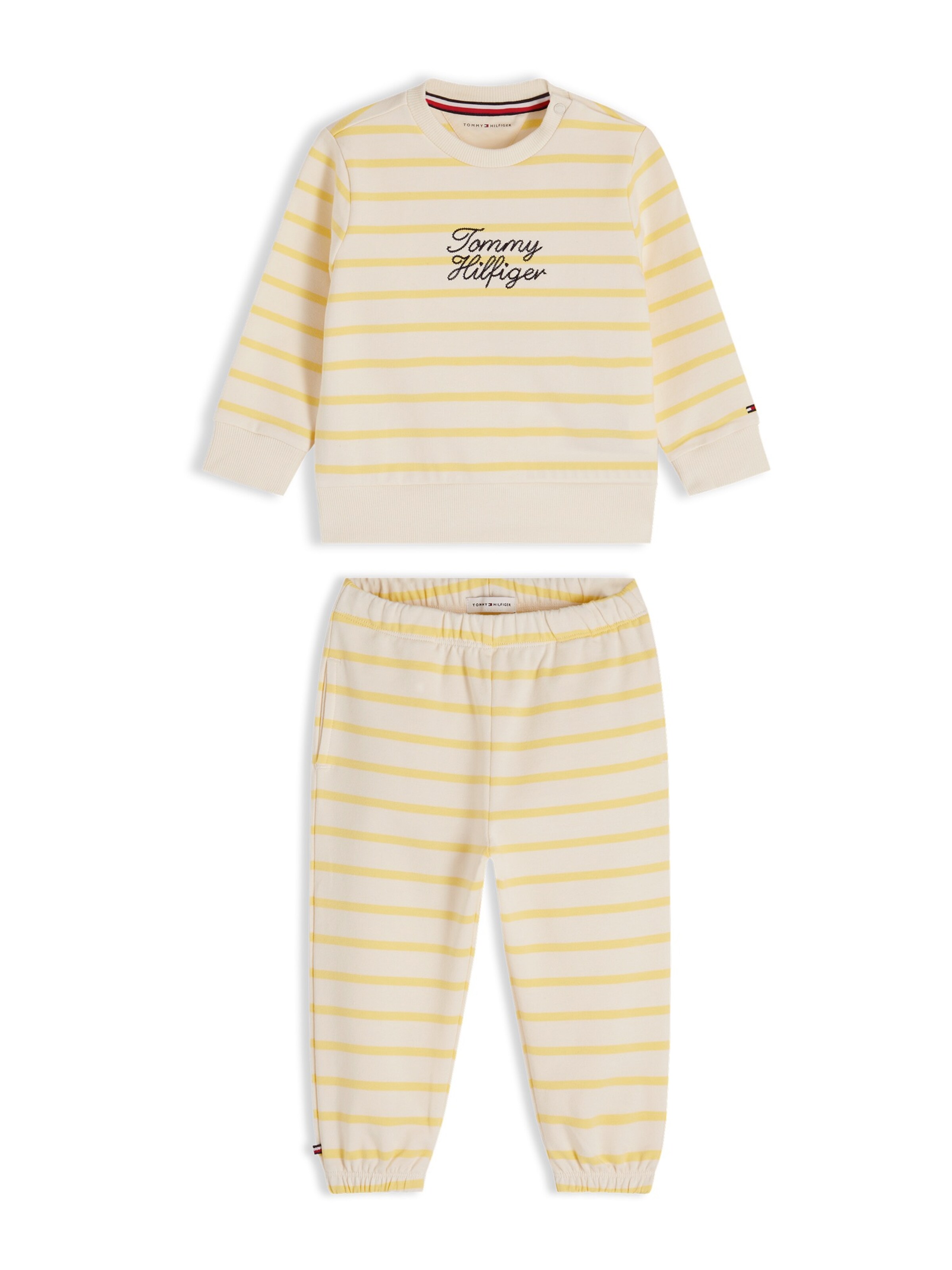 TOMMY HILFIGER Joggingpak in Geel: voorkant