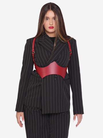 Haute Cuir Belt in Red: front