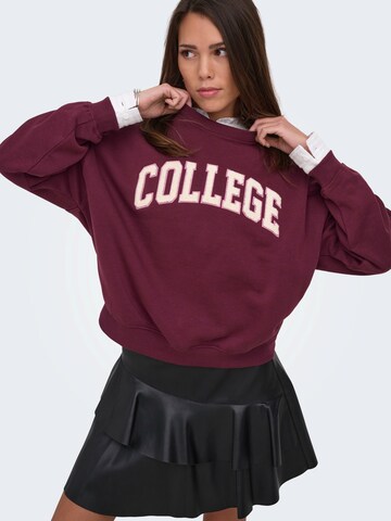 JDY Sweatshirt 'JDYMESA' in Rood
