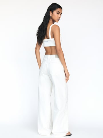 Pull&Bear Baggy Jeans in Wit
