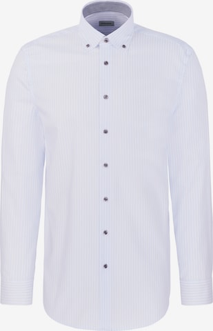 Coupe slim Chemise business SEIDENSTICKER en bleu : devant