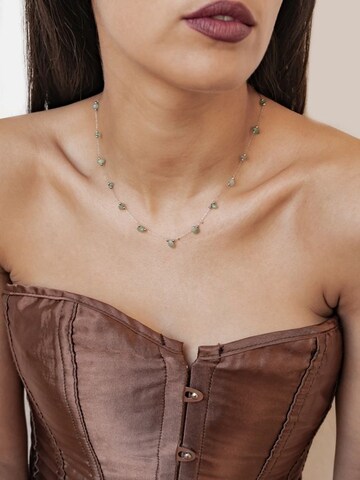 Hey Happiness - Cadena 'Green Aura' en plata