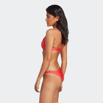 ADIDAS ORIGINALS Balconette Bikini Top in Red