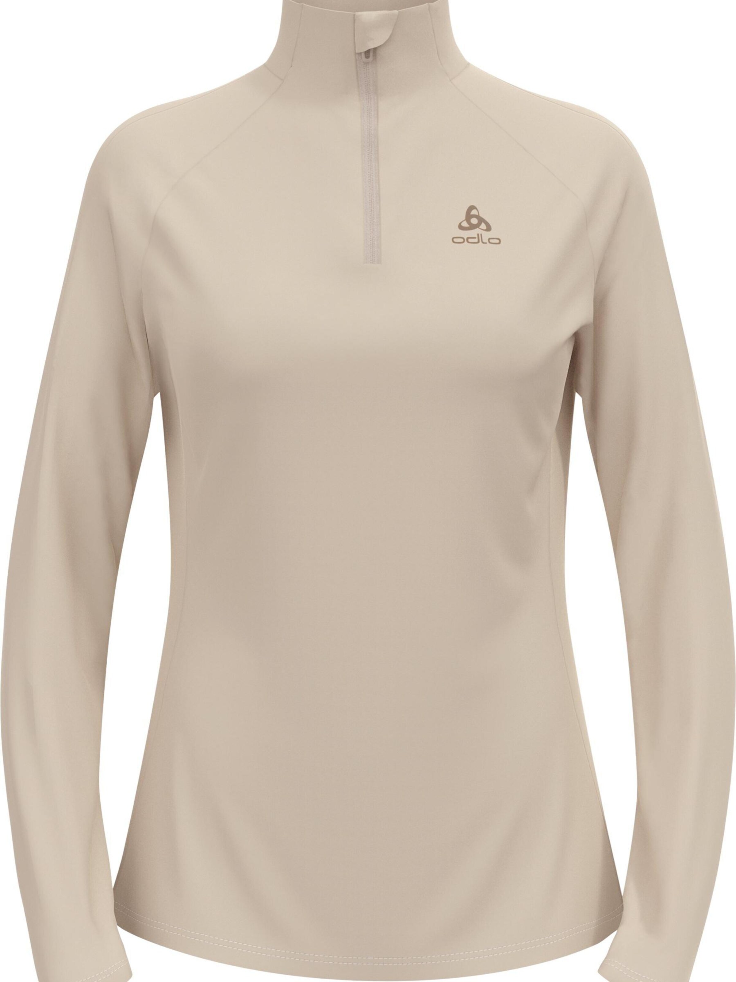 Sweat de sport 'ESSENTIAL CERAMIWARM' ODLO en argent : devant