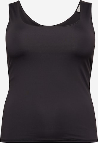 ONLY Carmakoma - Top 'CAREA' em preto: frente